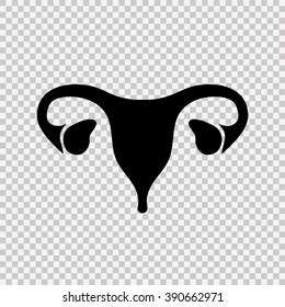 Female uterus icon.