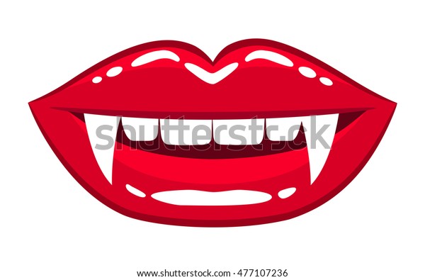 Female Vampire Lips Stock Vector (Royalty Free) 477107236 | Shutterstock