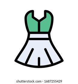 icono de color plano vectorial femenino 
