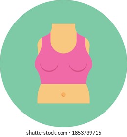 female vector flat colour icon 