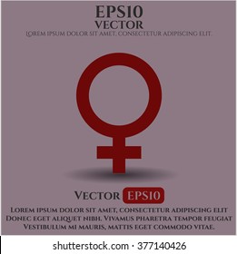 Icono de vector femenino