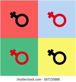 Female vector  icon.