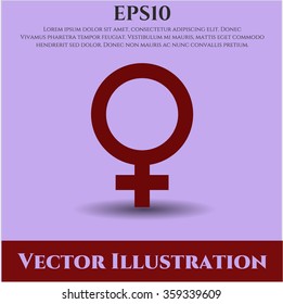 Female vector icon or symbol