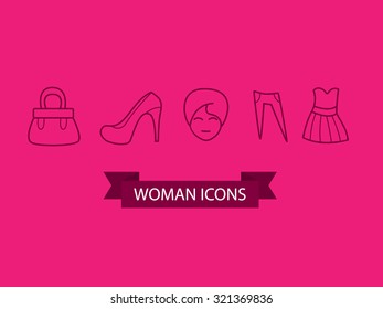Female vector icons
