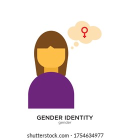 Diseño plano de ilustración vectorial femenina