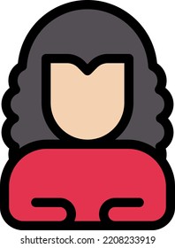 female Vector illustration on a transparent background.Premium quality symbols.Stroke vector icons for concept and graphic design.