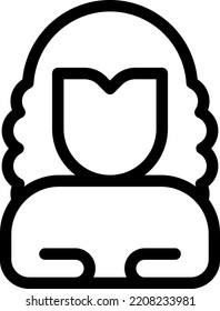 female Vector illustration on a transparent background.Premium quality symbols.Stroke vector icons for concept and graphic design.