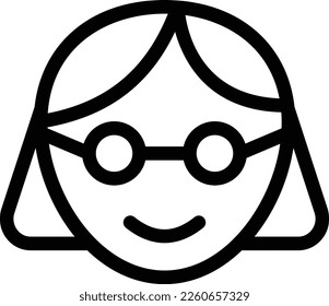 ilustración hembra vectora en un fondo transparente. Símbolos de calidad superior. Iconos vectoriales de línea delgada para el diseño de conceptos y gráficos. 
