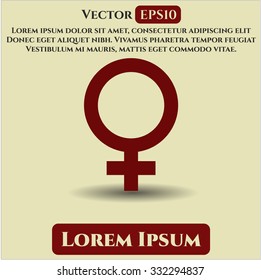 Female vector symbol