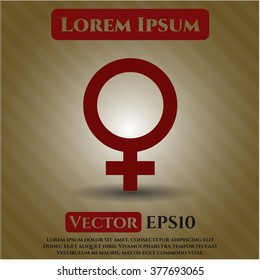 Female vector symbol
