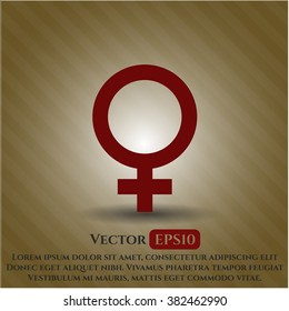 Female vector symbol