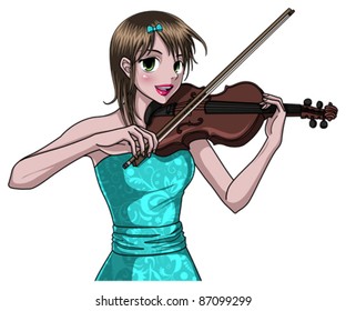 Female Violin Player