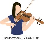 Female violinist
