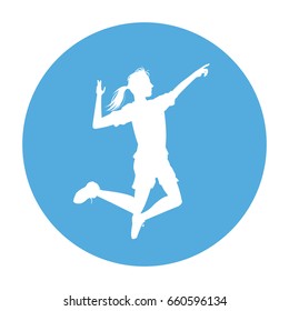 female volleyball player