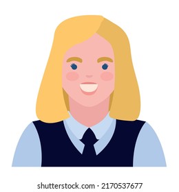 female waiter professional worker character