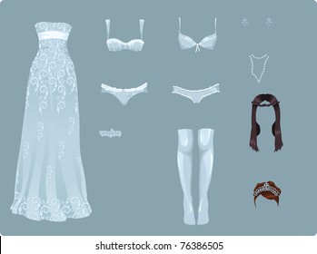 Female wedding clothes