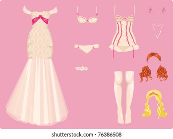 Female wedding clothes