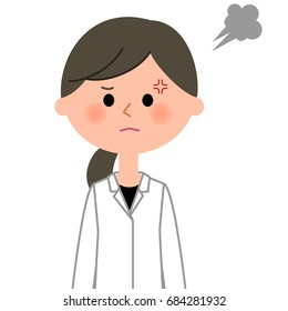 The female of the white coat,Anger