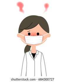 The female of the white coat,Fever