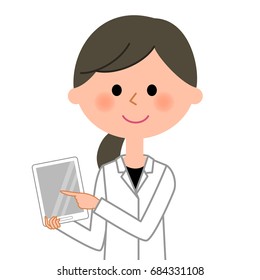 The female of the white coat,Tablet