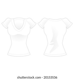 Female white T-shirt