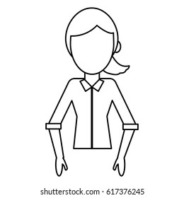 female woman avatar outline image