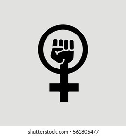 Female Woman Feminism Protest Hand Icon