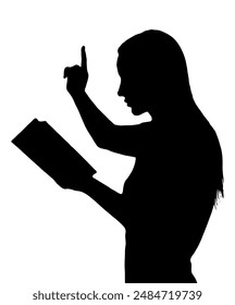 Female Woman Preacher Teaching from Bible