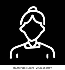 female worker avatar vector icon icon design