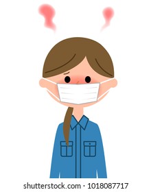 Female worker, Fever