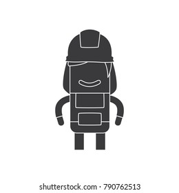 Female worker icon, vector illustration design. Construction characters collection.