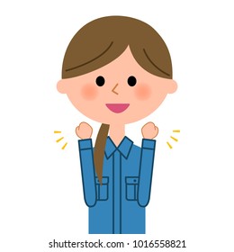 Female worker, Victory Pause