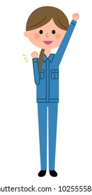 Female worker, Victory Pause
