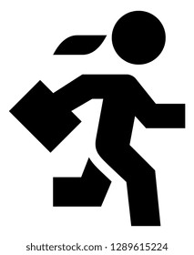 Female Workforce Productivity Vector Icon