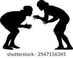 Female Wrestling Digital EPs Vector graphics File