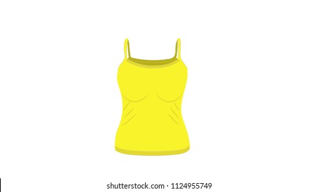 female yellow jersey, isolated vector, on white background