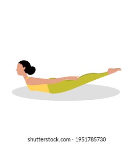 Female yoga. women doing sports, yoga, dancing, running, jogging, jumping, fitness. Sport women vector flat illustration isolated on white background in different poses - Vector