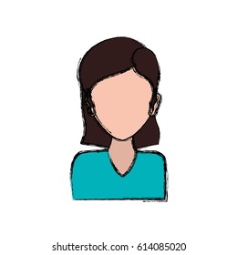 female young faceless avatar