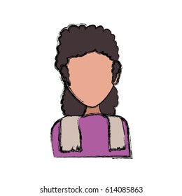 female young faceless avatar