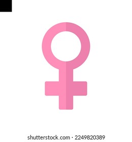 femenine icon logo flat style vector