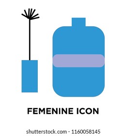 Femenine icon vector isolated on white background, Femenine transparent sign