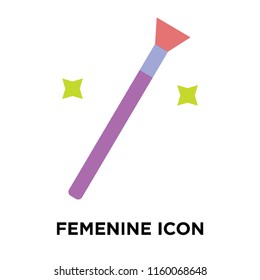 Femenine icon vector isolated on white background, Femenine transparent sign