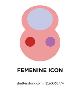 Femenine icon vector isolated on white background, Femenine transparent sign