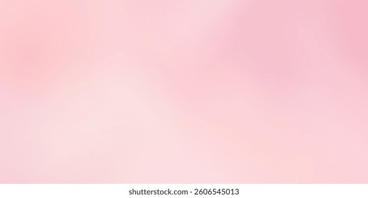 Femine ombre blush gradient seamless bg with noise texture. Delicate soft pink pattern with a pearlescent effect. Nude color tone skin as makeup base powder. Vector background