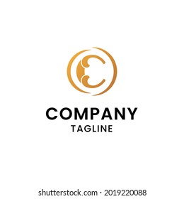 Feminim luxury logo for letter C