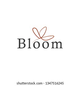 Feminime Bloom Modern Logo Design Inspiration Stock Vector (Royalty ...
