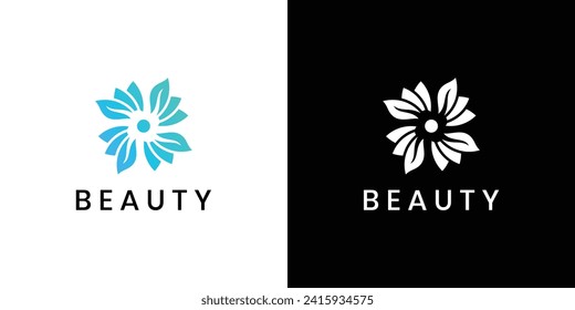 Feminine beauty salon and spa line logo design.