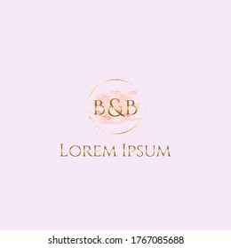 Feminine Beauty Water Color Logo Vector