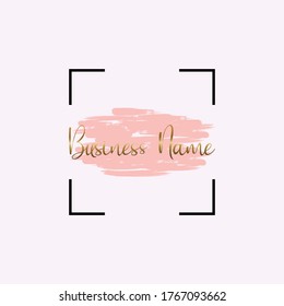 Feminine Beauty Water Color Logo Vector