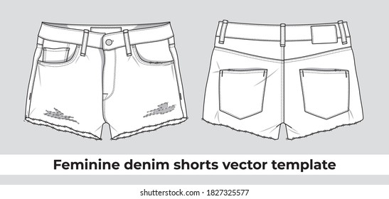 78 359 Denim shorts Images Stock Photos Vectors Shutterstock